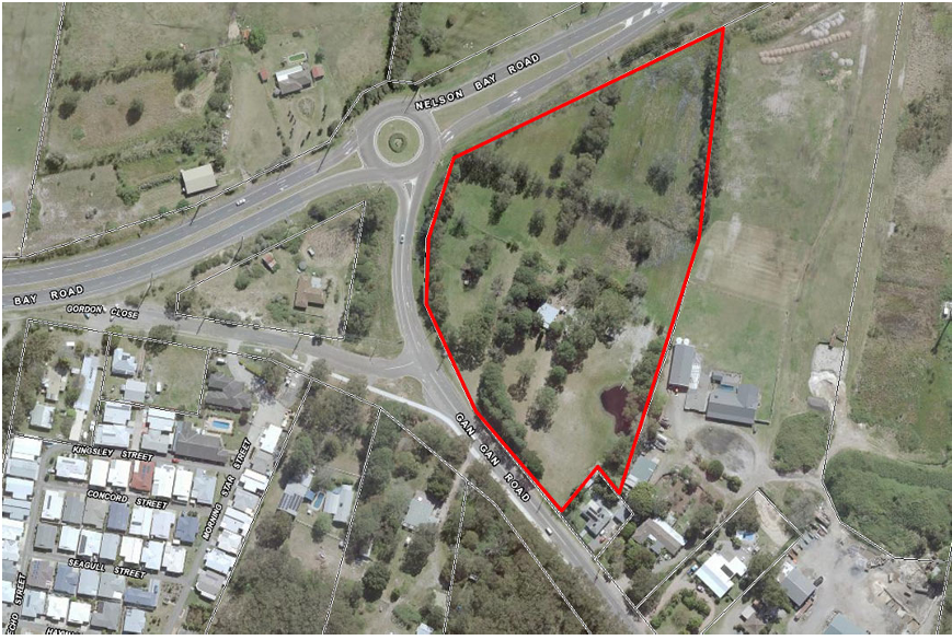 Planning proposal site and surrounding land