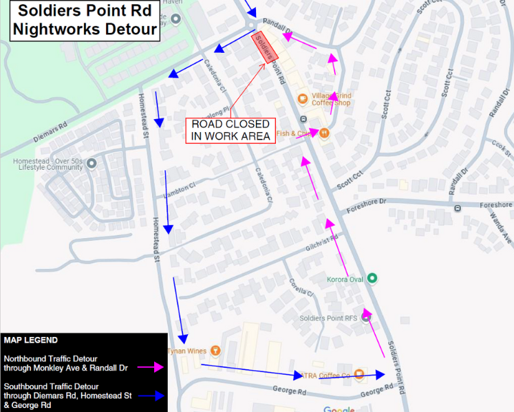Nightworks map detour